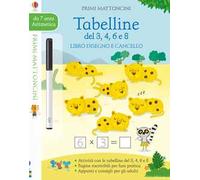 Tabelline del 3, 4, 6 e 8. Libro disegno e cancello. Primi mattoncini. Con gadget