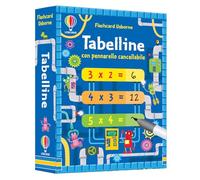 Tabelline. Flashcard. Con pennarello cancellabile