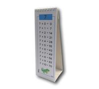 Tabelline Per Bambini Con Base In Cartoncino 21x7cm Da Numero 1 A 12