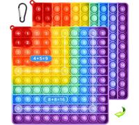 Tabelline per Bambini Giocattol Rainbow Moltiplicatio Board Sensory 20x20cm