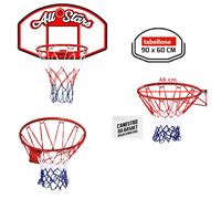 Tabellone Basket da Muro con Canestro REGOLAMENTARE 46 cm Retina Pallacanestro
