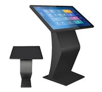 Tabellone digitale per menu, chiosco per segnaletica digitale con schermo LCD da 22 pollici, chiosco con touch screen capacitivo e display IPS HD 1080P, chiosco self-service da pavimento Black