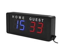 Tabellone elettronico da tavolo digitale digitale portatile con telecomando e adattatore di alimentazione, indicatore LED multisport per ping pong, basket, pallavolo