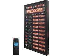 Tabellone Elettronico Di Tasso Di Cambio, Orologio Di Tasso Di Cambio Del Mondo Di 10 File LED, Con Telecomando, Aggiornamento Del Temporizzatore E Funzione Di Memoria Spenta, Per Le Banche, Istituzio