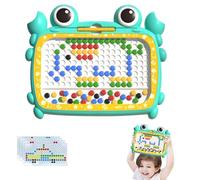 Tabellone magnetico con perline | Giochi da disegno di granchi per bambini con penna magnetica - Kit di apprendimento a composizione aperta, giocattoli per lo sviluppo del cervello per bambini da