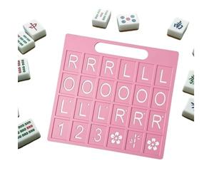 Tabellone Mahjong Solo - Blocca la configurazione lenta della mano durante il gioco, stile di gioco divertente americano, rigido leggero + profilo impilabile, base di riconoscimento da viaggio