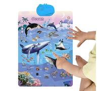 Tabellone Murale Per Bambini,Giocattolo Educativo Per L'Apprendimento Della Lingua Inglese - Poster Interattivo - per Bambini Aula Scuola Materna Asilo Casa Asilo Stanza dei Giochi Natale Compleanno