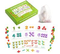 Tabellone Per Contare In Legno Con Mollette - Giocattoli Didattici Child, Tabellone Numerico Per La Matematica Precoce, Set Educativo Per Contare Per Bambini, Bambini Piccoli, Bambinis In Età Pres