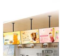 Tabellone per le affissioni digitale LED da parete, schermo HD illuminato poster per centri commerciali, fiere, negozi, bar, con asta telescopica regolabile