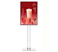 Tabellone per le affissioni diritto della scatola leggera del pavimento LED, esposizione di pubblicità con illuminazione luminosa per l'efficace promozione del menu e del contrassegno