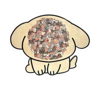 Tabellone puzzle a forma di animale domestico - Gioco di smistamento di illustrazioni in legno, set da gioco per addestramento incorniciato, strumento di apprendimento per l'assemblaggio della