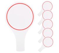 Tabellone segnapunti, 6 pezzi di palette cancellabili a secco con manico 5, 9x9, 8'' palette cancellabili a secco lavabili Asta KT Board per aste, giochi, concorsi ed eventi di valutazione