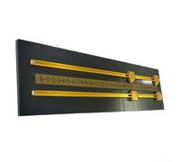 Tabellone segnapunti da biliardo, in legno massello e metallo, doppio binario, per segnare, 45 x 15 cm, classico tabellone segnapunti manuale, nero