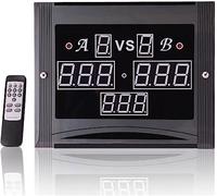 Tabellone segnapunti da biliardo, tabellone segnapunti elettronico multifunzionale, tabellone segnapunti da biliardo digitale led e biliardo, punteggi 0-199 tabellone segnapunti da tavolo telecomando