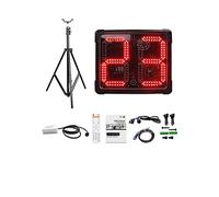 Tabellone segnapunti elettronico per Pallacanestro LED Rosso Pallanuoto in Lega di Alluminio 30 Secondi Tabellone segnapunti Cronometro Tabellone segnapunti Digitale per Pallacanestro (Color : Suit