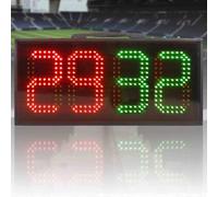 Tabellone segnapunti elettronico portatile con telecomando, scheda di sostituzione per display di calcio di calcio, cambio giocatore e tempo aggiuntivo, per squadre sportive