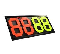 Tabellone Segnapunti Manuale, Pannelli Arancioni E Gialli Trasparenti | Tabellone For Sostituzione Dell'arbitro Di Calcio,For Cambiare Giocatore E Visualizzazione Del Tempo Aggiuntivo