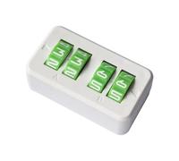 Tabellone segnapunti portatile con linguette manuali B, ABS, verde | Alloggiamento in ABS per giochi di famiglia, attività in este in giro, giochi di eventi, gruppi