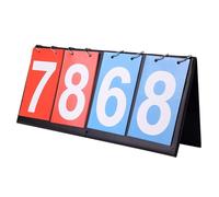 Tabellone Sportivo,4 Tabellone Segnapunti Flip Portatile Flipper Tavolo Sportivo Multifunzionale Tabellone Flip Cifre Segnapuntida per Competizioni Sportive Tennis da Tavolo Pallacanestro Badminton