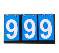tabellone. Tabellone segnapunti Manuale segnapunti, segnapunti con Carte ribaltabili, segnapunti Portatile da Tavolo for Basket, Calcio, Tennis(Blue Three Digits)