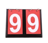 tabellone. Tabellone segnapunti Manuale segnapunti, segnapunti con Carte ribaltabili, segnapunti Portatile da Tavolo for Basket, Calcio, Tennis(Red Double Digits)