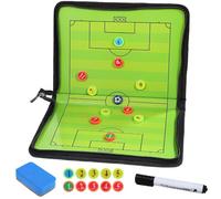 Tabellone Tattico Calcio Magnetico Pieghevole Cerniera | PVC e PU, Superficie Cancellabile, Gomma e Pennarello, per Spogliatoio e Partite