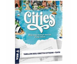 TABELLONI DEGLI OBIETTIVI CITTADINI + TEATRI espansione per CITIES gioco da tavo