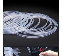 TABEN 2 m / 6,56ft Fibra Ottica Luce Car Bagliore Laterale 12V 1W Impermeabile Illuminazione a LED Fibra Ottica Tubo Auto Atmosfera Interna Luci al Neon