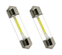 TABEN 41mm Lampadina a Festone LED COB Chipset Vetro 211 211-2 212 212-2 214-2 560 561 LED Porta Laterale per Auto Luce di cortesia Cupola Interna Mappa LED Lampadine da Lettura (Confezione da 2)