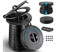Tabeskly Wc Portatile Adulti Gabinetto Da Campeggio Chimico Outdoor Folding Toilet Camper Auto Pieghevole, Altezza Regolabile Telescopico Compost Casa