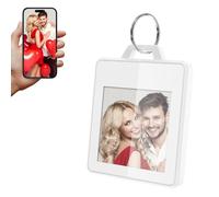 TABKSOLA Cornice portafoto digitale, piccola, 1,5 pollici, E, a risparmio energetico, portatile, per uomini e donne (F15D bianco)