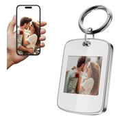 TABKSOLA Cornice portafoto digitale, piccola, 1,5 pollici, E, a risparmio energetico, portatile, per uomini e donne (F15A Bianco)