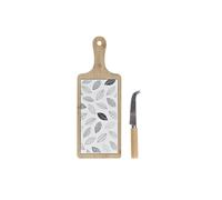 TABLA APERITIVO SET 2 GRES BAMBU 33X12X1 HOJAS