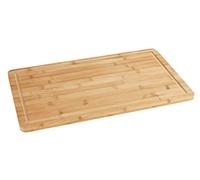 Tabla de cobertura en Bambú, 1 pieza | con scanalatura per il liquido, inclusi 4 piedini antiscivolo, marrone, 52 x 1,5 x 30 cm, Mod Bambus