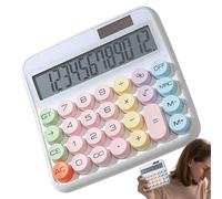 TABLE CACKULATOR-LARGE Button Computer, display a dodici cifre, display LCD a colori, display a colori per una panoramica | Computer con inclinazione a 15 gradi per scuola, ufficio, banca, casa
