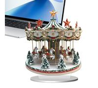 Table Christmas Decoration | 2D Winter Holiday Centerpiece | Christmas Figurine Acrylic Desk Decor | for Living Room Bedroom Study Room Housewarming Birthday New Year Party