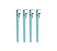 Table Clamp Leg Metal Frame Table Legs Movable Height Adjustable Wrought Iron Support Legs Suitable Coffee Tables Desks Workbenches(40cm/Sky blue)