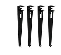 Table Clamp Leg Metal Frame Table Legs Movable Height Adjustable Wrought Iron Support Legs Suitable Coffee Tables Desks Workbenches(40cm/black)