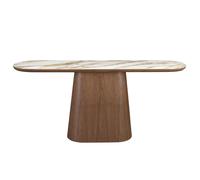 Table console ovale Angel Cerdà Blanc