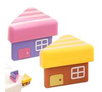 Table Corner Covers Safety,Corner Protectors Proofing - 2 Pieces House Shape Padded Guards Protection Proofing for Cover Table Bed Crib Stairs Furniture Home Nursery Bedroom Kitchen Bathroom