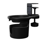 Table Cup Holder, Adjustable Desk Storage, Rotating Cup Holder, Desk Edge Clamp, Rotating Desk Organizer, Anti-Fall Cup Holder 11.2×9.2×8.9cm/4.4×3.6×3.5in for Cups, Mugs, and Bottles