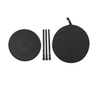 Table de camp, table pliante réglable avec cadre en aluminium pour la zone à l'extérieur, terrasse et pique-nique, pour camping, voyager et camping-car (Le noir est de la glace)