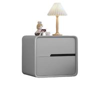 Table de chevet, table d'appoint, style moderne, table de chevet à 2 tiroirs, idéale pour le salon, la chambre à coucher ou la salle de séjour.(D,50CM(19.69IN))