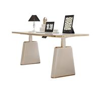 Table d'étude Bureau d'écriture - Scrivania elettrica in piedi con memoria regolabile in 4 altezze, ideale per lavoro a casa o in ufficio, scrivania moderna per PC Gamer(L)