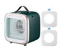 Table Fan, Desk Fan Electric, 6.3x5.51x6.5 Inches, Cooling Airflow Device, Silent Personal Mini Bladeless Design with Powerful Breeze Function for Home, Bedroom, Dormitory, Living Room,