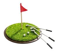 Table Golf Game - Funny Putting Toy, Mini Challenge with Ball Return, Indoor Practice with Relaxation, Office Desk Entertainment Accessory, Novelty Gift for Golfer Coworker Men