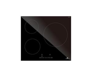 Table induction 3 zones, 6600W - 3 boosters - 3 minuteurs - noir