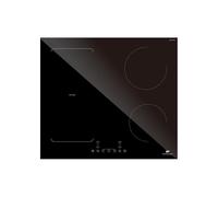 Table induction 4 zones flex avec double bridge - 7200W - slider - 4 boosters - noir