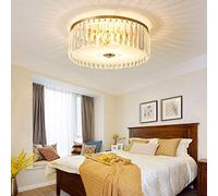 Table Lamp American Creative Personality Circular Crystal Ceiling Bedroom Lamp Modern Minimalist Atmosphere Warm and Romantic Home Lamp 30CM 15CM High Taste