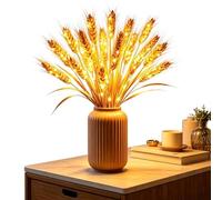 Table Lamp For Bedroom - Wheat Stalks Decor Table Lamp | Rustic Decorative Centerpiece Lighting | Harvest Themed Bedside Tables Lampsfor Dining Desk Home Shelf Den Kids Room Coffee Shop Bar Farmhouse